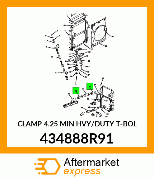 CLAMP 4.25 MIN HVY/DUTY T-BOL 434888R91