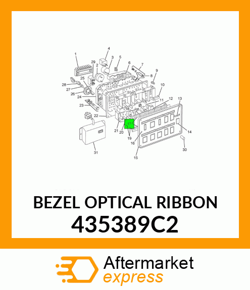 BEZEL OPTICAL RIBBON 435389C2