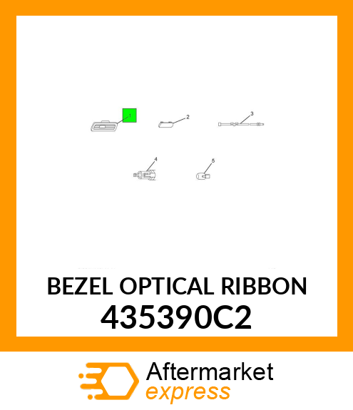 BEZEL OPTICAL RIBBON 435390C2