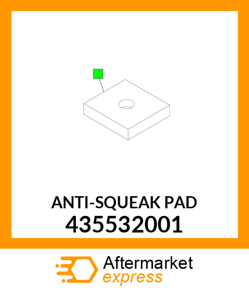 ANTI-SQUEAK PAD 435532001