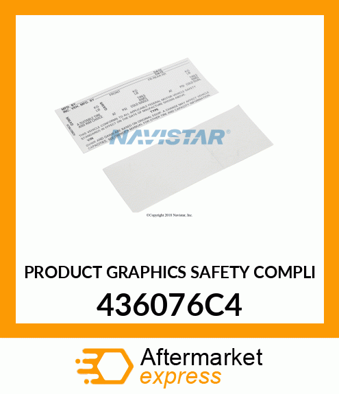 PRODUCT GRAPHICS SAFETY COMPLI 436076C4