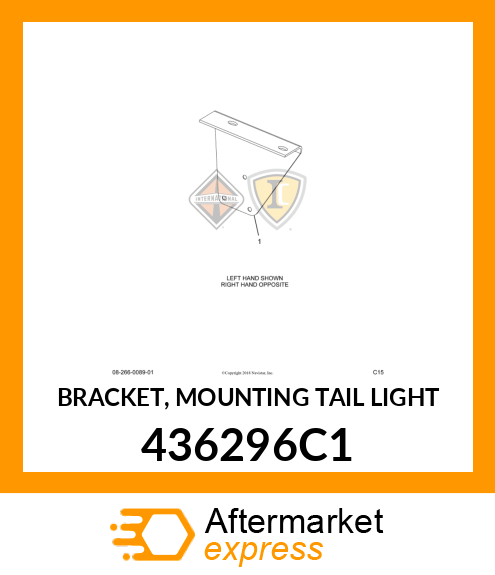 BRACKET, MOUNTING TAIL LIGHT 436296C1