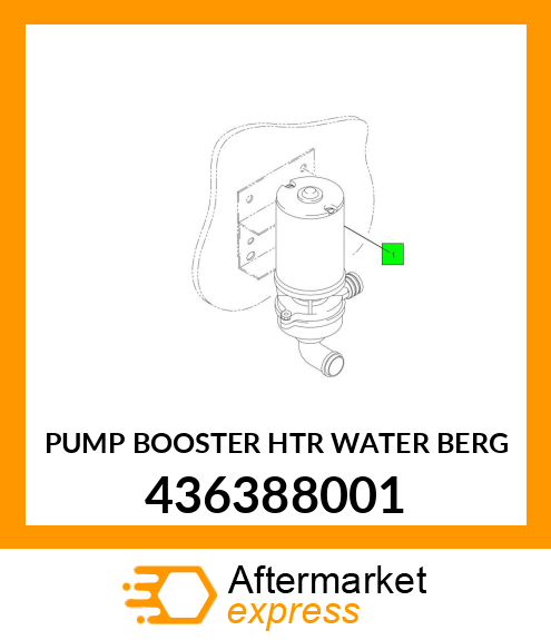 PUMP BOOSTER HTR WATER BERG 436388001