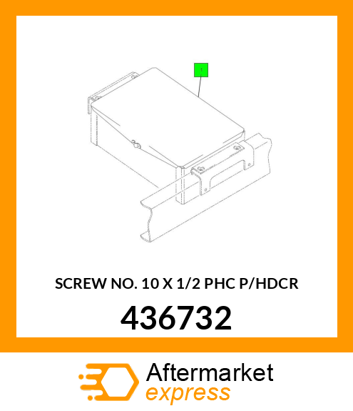 SCREW NO. 10 X 1/2 PHC P/HDCR 436732