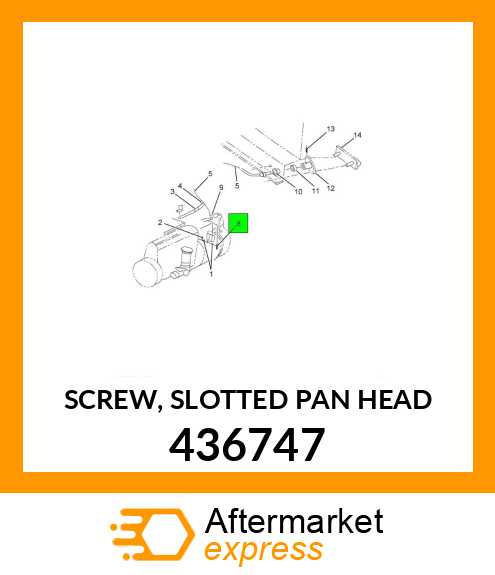 SCREW, SLOTTED PAN HEAD 436747