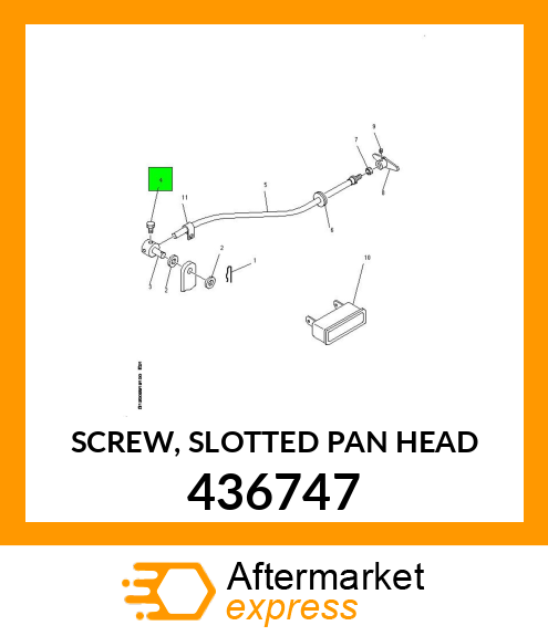 SCREW, SLOTTED PAN HEAD 436747