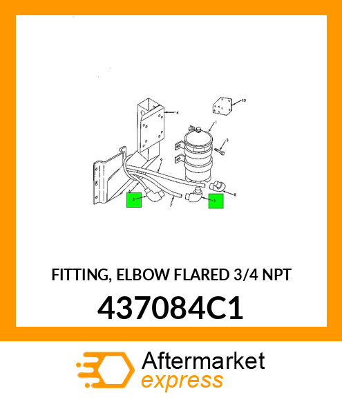 FITTING, ELBOW FLARED 3/4" NPT 437084C1