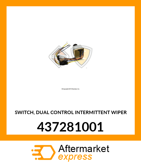 SWITCH, DUAL CONTROL INTERMITTENT WIPER 437281001