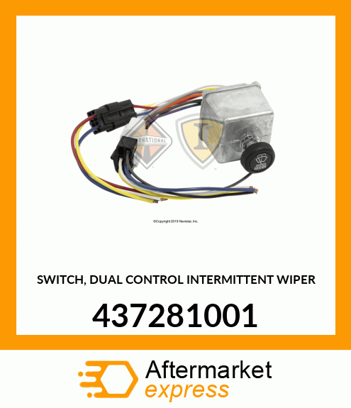 SWITCH, DUAL CONTROL INTERMITTENT WIPER 437281001