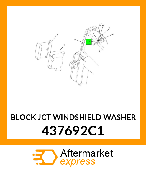 BLOCK JCT WINDSHIELD WASHER 437692C1