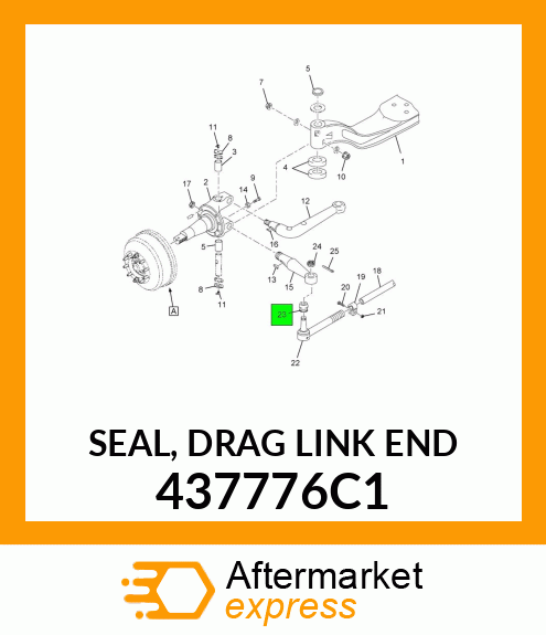 SEAL, DRAG LINK END 437776C1