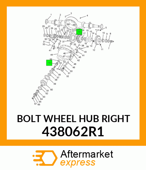 BOLT WHEEL HUB RIGHT 438062R1