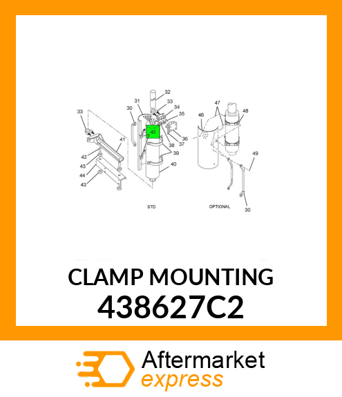 CLAMP MOUNTING 438627C2