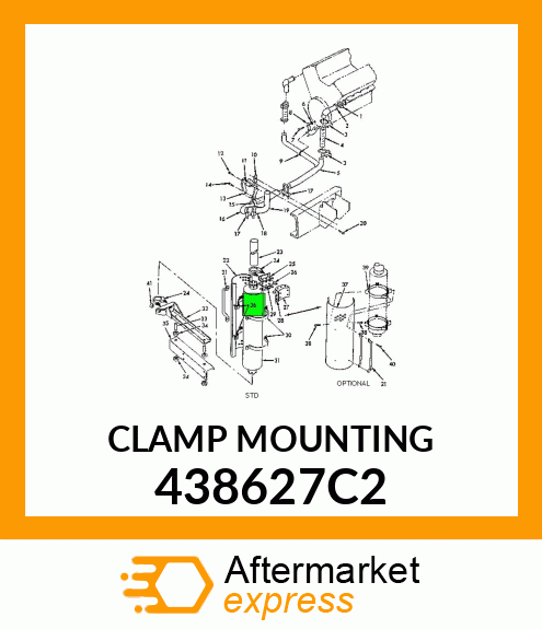 CLAMP MOUNTING 438627C2