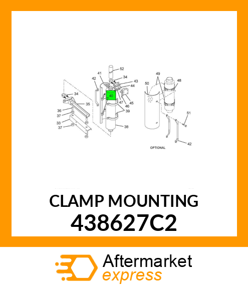 CLAMP MOUNTING 438627C2