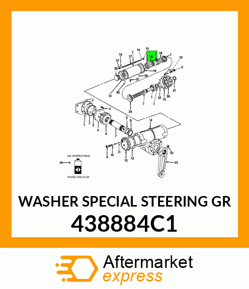 WASHER SPECIAL STEERING GR 438884C1