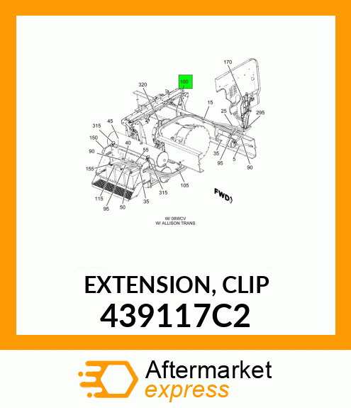 EXTENSION, CLIP 439117C2