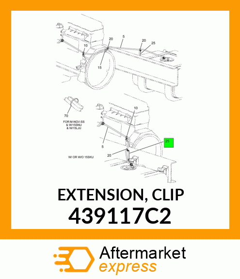 EXTENSION, CLIP 439117C2