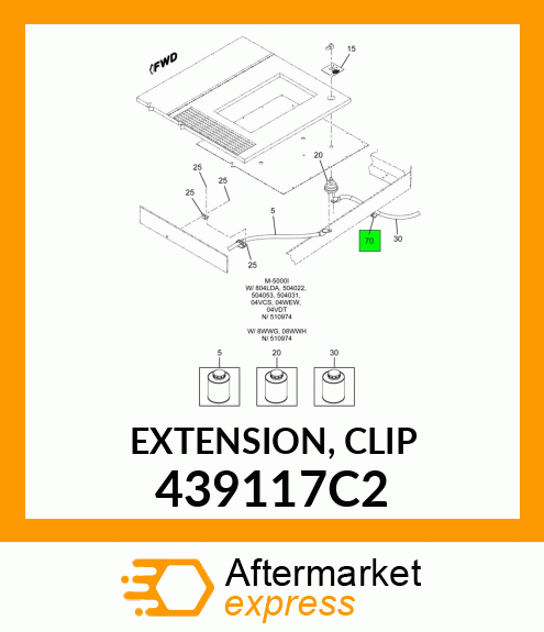 EXTENSION, CLIP 439117C2