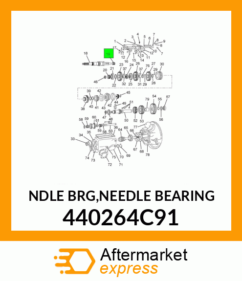 NDLE BRG,NEEDLE BEARING 440264C91