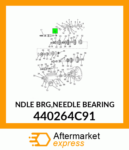 NDLE BRG,NEEDLE BEARING 440264C91