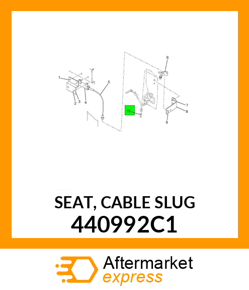 SEAT, CABLE SLUG 440992C1