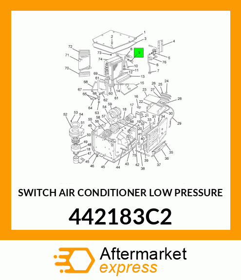 SWITCH AIR CONDITIONER LOW PRESSURE 442183C2