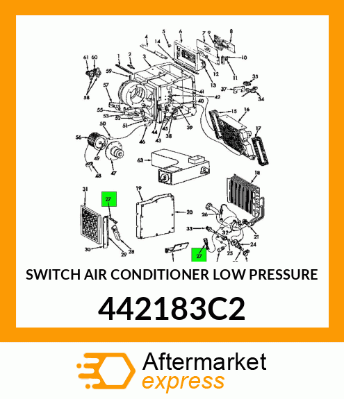 SWITCH AIR CONDITIONER LOW PRESSURE 442183C2