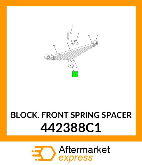 BLOCK FRONT SPRING SPACER 442388C1
