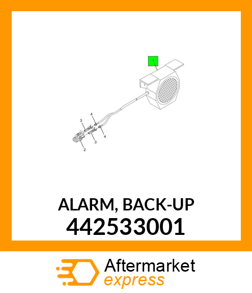 ALARM, BACK-UP 442533001