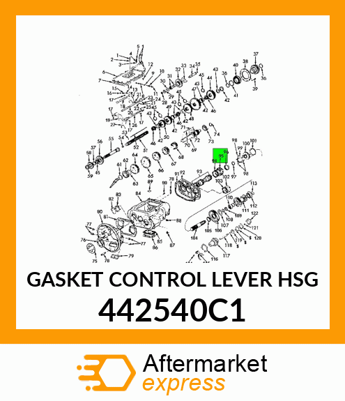 GASKET CONTROL LEVER HSG 442540C1