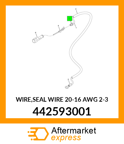 WIRE,SEAL WIRE 20-16 AWG 2-3 442593001