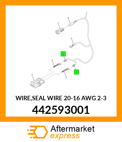 WIRE,SEAL WIRE 20-16 AWG 2-3 442593001