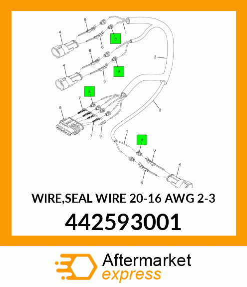 WIRE,SEAL WIRE 20-16 AWG 2-3 442593001