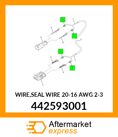 WIRE,SEAL WIRE 20-16 AWG 2-3 442593001