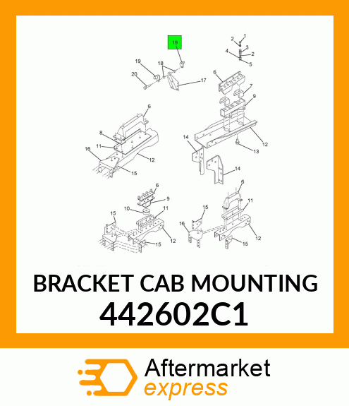 BRACKET CAB MOUNTING 442602C1