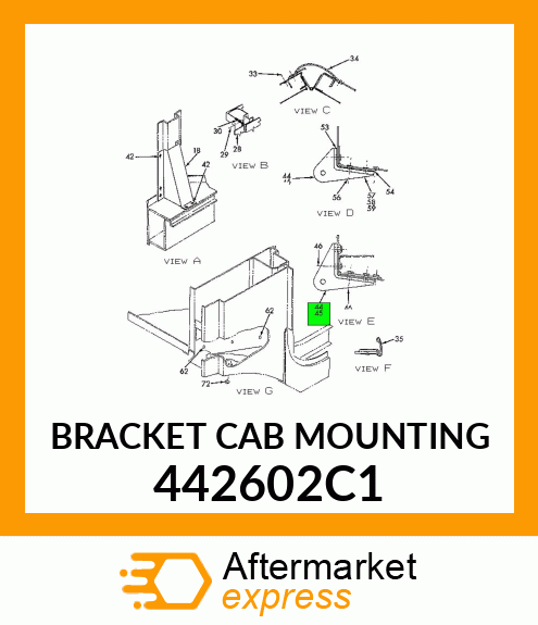 BRACKET CAB MOUNTING 442602C1