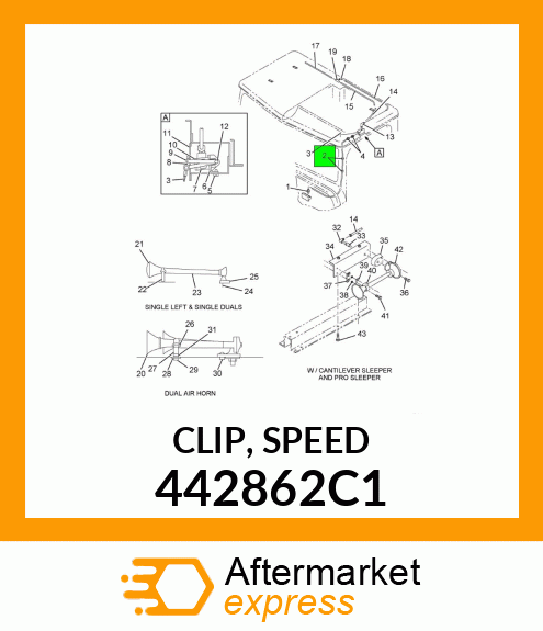 CLIP, SPEED 442862C1