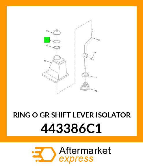 RING O GR SHIFT LEVER ISOLATOR 443386C1