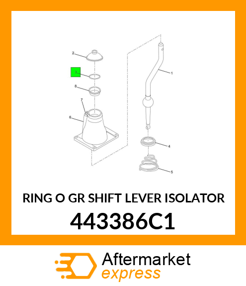 RING O GR SHIFT LEVER ISOLATOR 443386C1