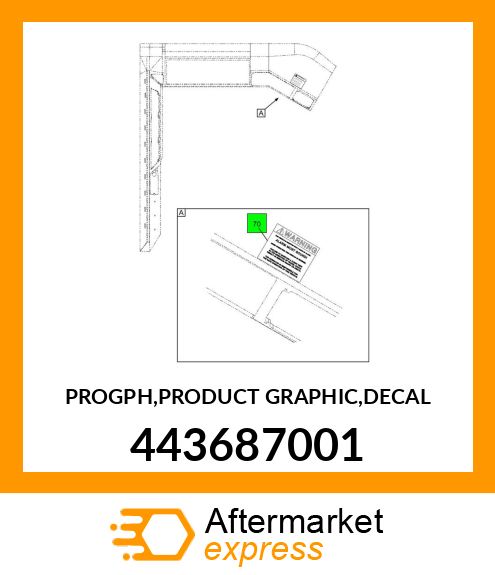 PROGPH,PRODUCT GRAPHIC,DECAL 443687001