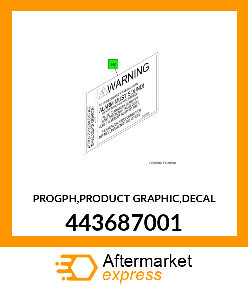 PROGPH,PRODUCT GRAPHIC,DECAL 443687001