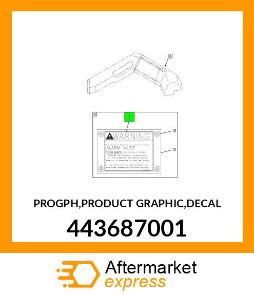 PROGPH,PRODUCT GRAPHIC,DECAL 443687001