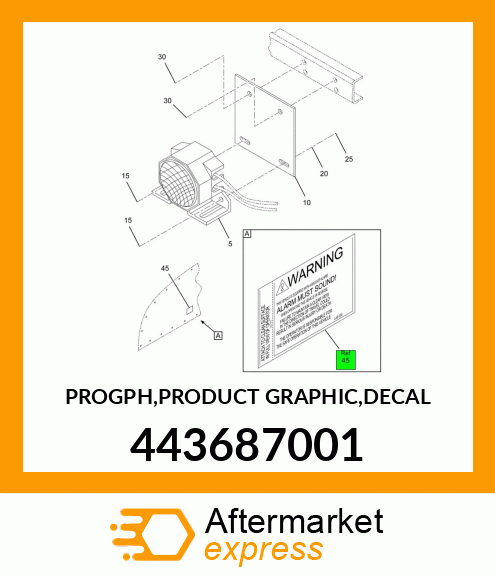 PROGPH,PRODUCT GRAPHIC,DECAL 443687001