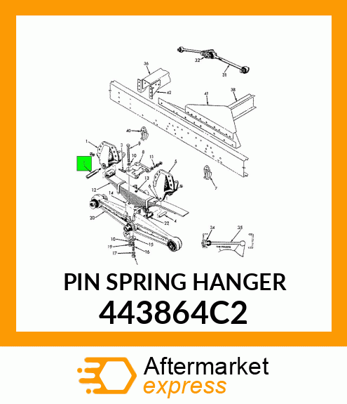 PIN SPRING HANGER 443864C2