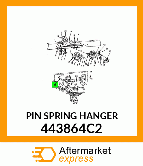 PIN SPRING HANGER 443864C2