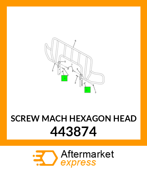 SCREW MACH HEXAGON HEAD 443874