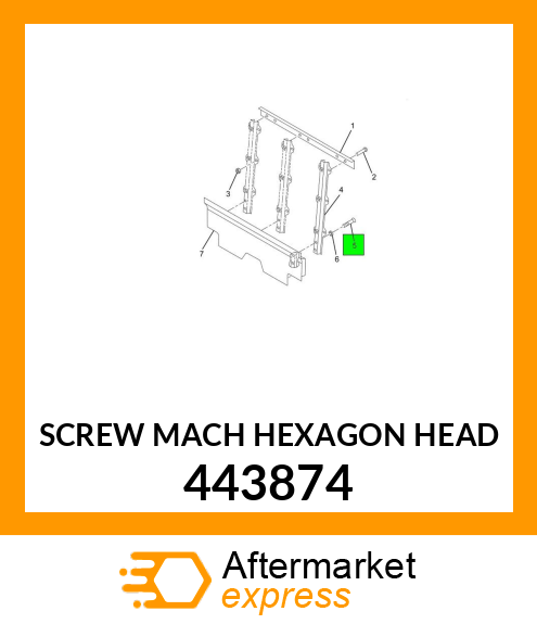 SCREW MACH HEXAGON HEAD 443874