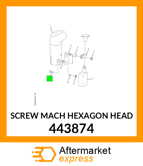 SCREW MACH HEXAGON HEAD 443874