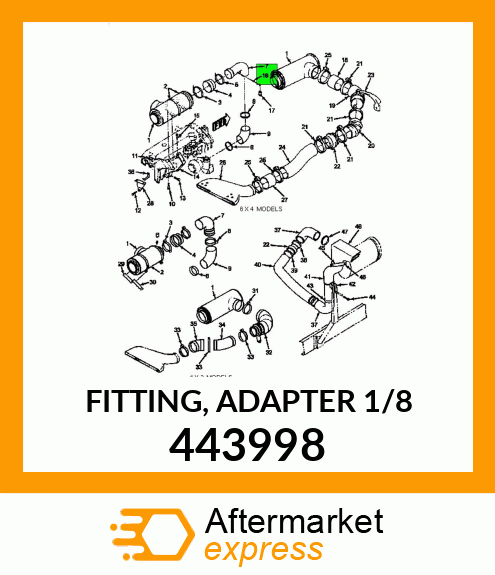 FITTING, ADAPTER 1/8" 443998